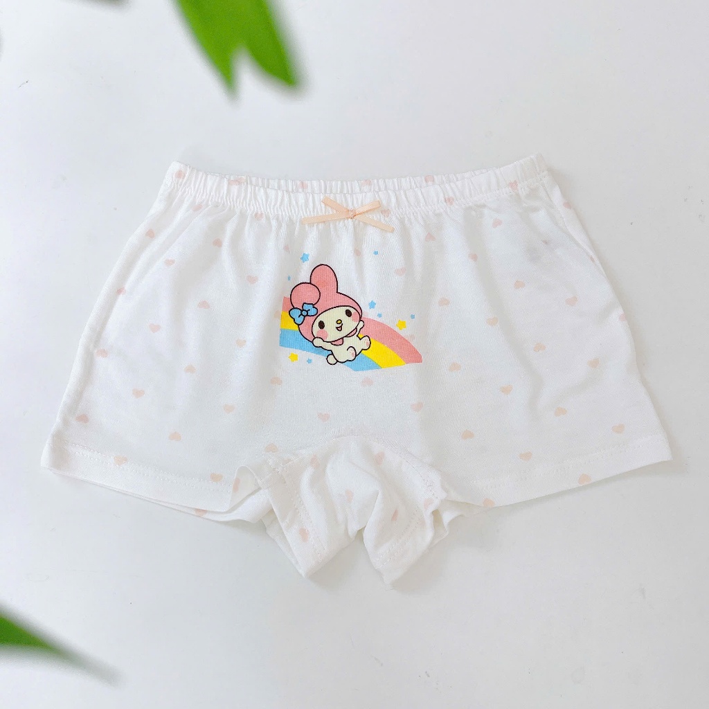 Quần chip đùi bé gái 95% Modal sợi Sồi Lá Homewear A392, combo 3 quần mặc váy trẻ em gái melody