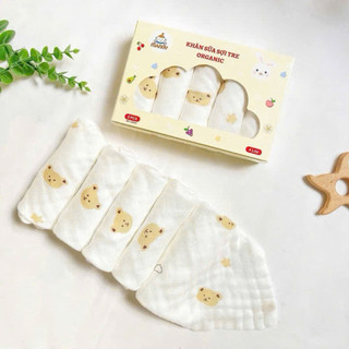 Khăn sữa sợi tre Organic 4 lớp Manny mềm mại, kháng khuẩn