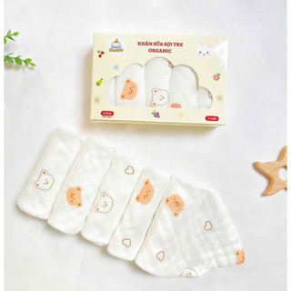 Khăn sữa sợi tre Organic 4 lớp Manny mềm mại, kháng khuẩn