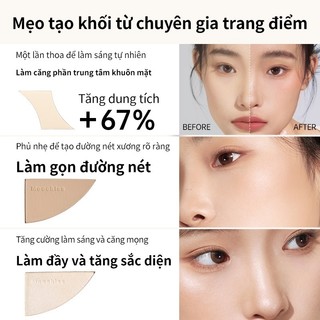 Bảng PhấnTạo Khối Mooekiss Kèm Bắt Sáng Highlight Tạo Chiều Sâu Khuôn Mặt Và Bắt Sáng Tinh Tế