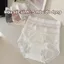Quần lót nữ su lụa cao cấp viền ren sang trọng họa tiết chấm bi đáy lót thoáng khí LANIXA L5904-CB
