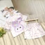 Bộ đồ ngủ tay ngắn quần đùi lụa latin cao cấp cho bé in 5D cho bé gái-H&Đ KIDS