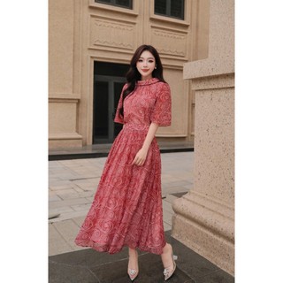 Set Đồ Nữ 𝐂𝐂𝐇𝐀𝐓 Dáng Xòe Icelyn Kiểu Cổ Sen Chất Liệu Mềm Mại Cao Cấp 16BNS5019XT