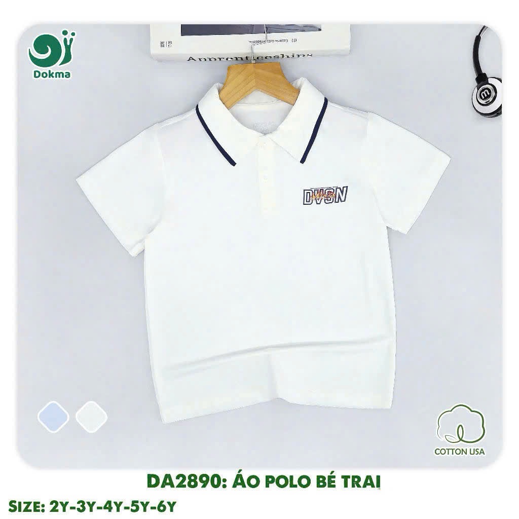 (11-20kg, 2-6Y) Áo Polo Cổ Đức Bé Trai DOKMA DA2288 DA2659 DA2198 DA2890