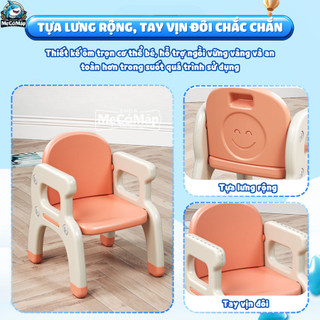Bộ Bàn Học Cho Bé Chất Liệu Nhựa Nguyên Sinh Cao Cấp Dày Dặn Chắc Chắn, 2IN1 Làm Bàn Ăn Tiện Lợi YY01