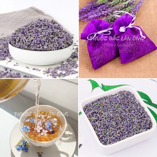 Trà hoa oải hương sấy 100g ( Nụ hoa oải hương, hoa lavender khô trang trí decor , túi thơm phòng)