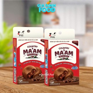 Bánh Quy Mềm Sôcôla Chip Country Ma'am hương sôcôla hộp 3/gói -24/gói