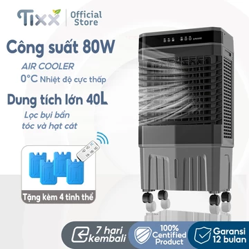 TIXX Quạt hơi nước 80w quạt diều hòa diều Khiển Từ Xa quạt diều hòa hơi nước