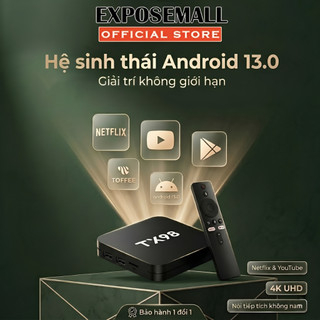 TV Box TX98 Android 13.0 - RAM 16GB ROM 256GB, Hình Ảnh 8K UHD, Điều Khiển Giọng Nói Kèm Mic Smart TV Box Chính Hãng