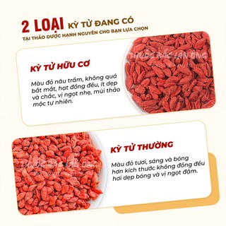 Kỳ tử Ninh Hạ 1kg, hạt kỷ tử hữu cơ, hạt to, ngọt, pha trà, hầm canh, nấu chè dưỡng nhan