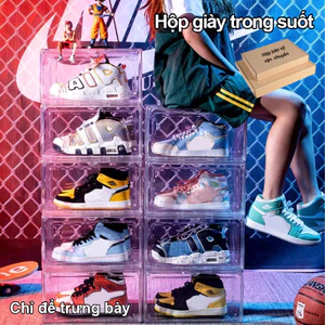 5 cái/10 cái Hộp Đựng Giày Trong Suốt | Hộp Dựng Giày Nhựa Cứng Size Lớn​ Kín Đáo​ Chống Bụi