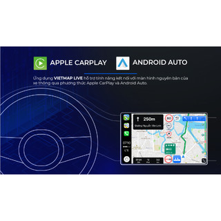 Thẻ VIETMAP LIVE PRO 1 năm, 2 năm - Chỉ dẫn giao thông,Kết nối Apple CarPlay  và Android Auto