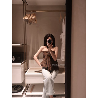 𝐏𝐡𝐢𝐞𝐧 𝐖𝐆𝐖𝐄 | (Sẵn) w8923 Áo Kiểu Quây Kèm Khăn Vạt Lệch