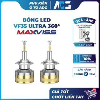 Bóng đèn LED VINFAST VF3-VF5 tăng sáng Maxviss VF35 ULTRA 360° - SIÊU SÁNG - GIỮ ZIN - 2 NĂM ĐỔI MỚI | Phụ kiện ô tô ADG