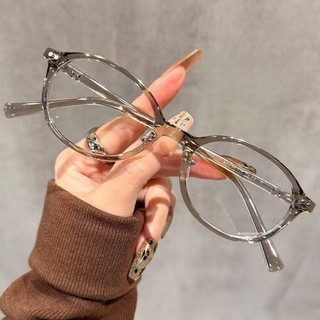 Kính Giả Cận Nữ ALOLA Mặt Kính Tròn Siêu Nhẹ Chông Tia UV Ánh Sáng Xanh Đổi Màu Khi Ra Nắng 0/-1/-2/-3/-4/-5/-6