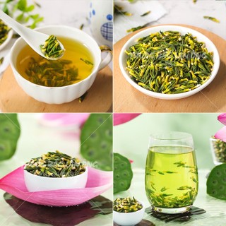 Tâm sen khô 100g, trà tim sen đã sao thơm, không vụn, không lẫn tạp chất - Lãn Ông