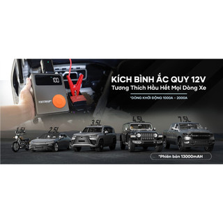 Kích bình bơm lốp đa năng Vietmap DK 139 - Kích bình, bơm lốp, sạc dự phòng cao cấp Chính hãng