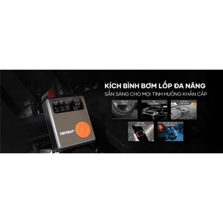 Kích bình bơm lốp đa năng Vietmap DK 139 - Kích bình, bơm lốp, sạc dự phòng cao cấp Chính hãng