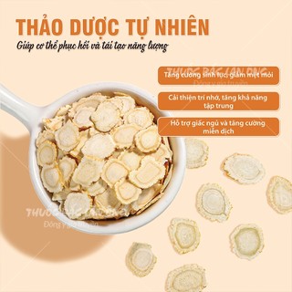 Sâm tây dương lát mỏng 100g (Sâm hoàng kỳ khô, bạch sâm) - Thuốc Bắc Lãn Ông