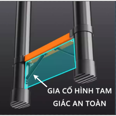Thang Rút Đơn Chữ I  Thép carbon Cao Cấp Nhập Khẩu1.9m 2.7m 3.9m 4.3m 5.1m 5.9m dụng nhẹ chắc