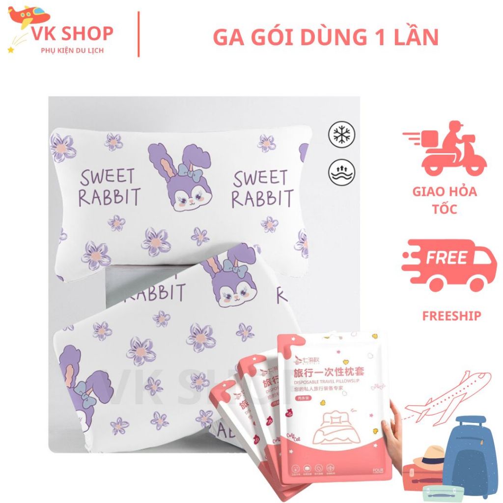 Vỏ Gối Dùng 1 Lần Tiện Lợi – Bộ Ga Gói Du Lịch, Khách Sạn, Spa, Sạch Sẽ, Không Giặt, An Toàn