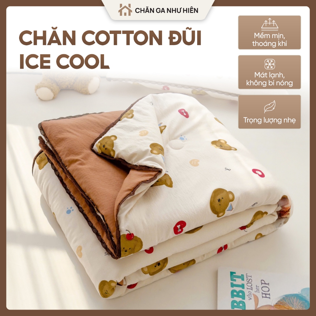 [NEW] Chăn Đũi Ice Cool Sợi Tre Mát Mịn Thoáng Khí, Chăn Hè Cao Cấp Nhẹ Êm