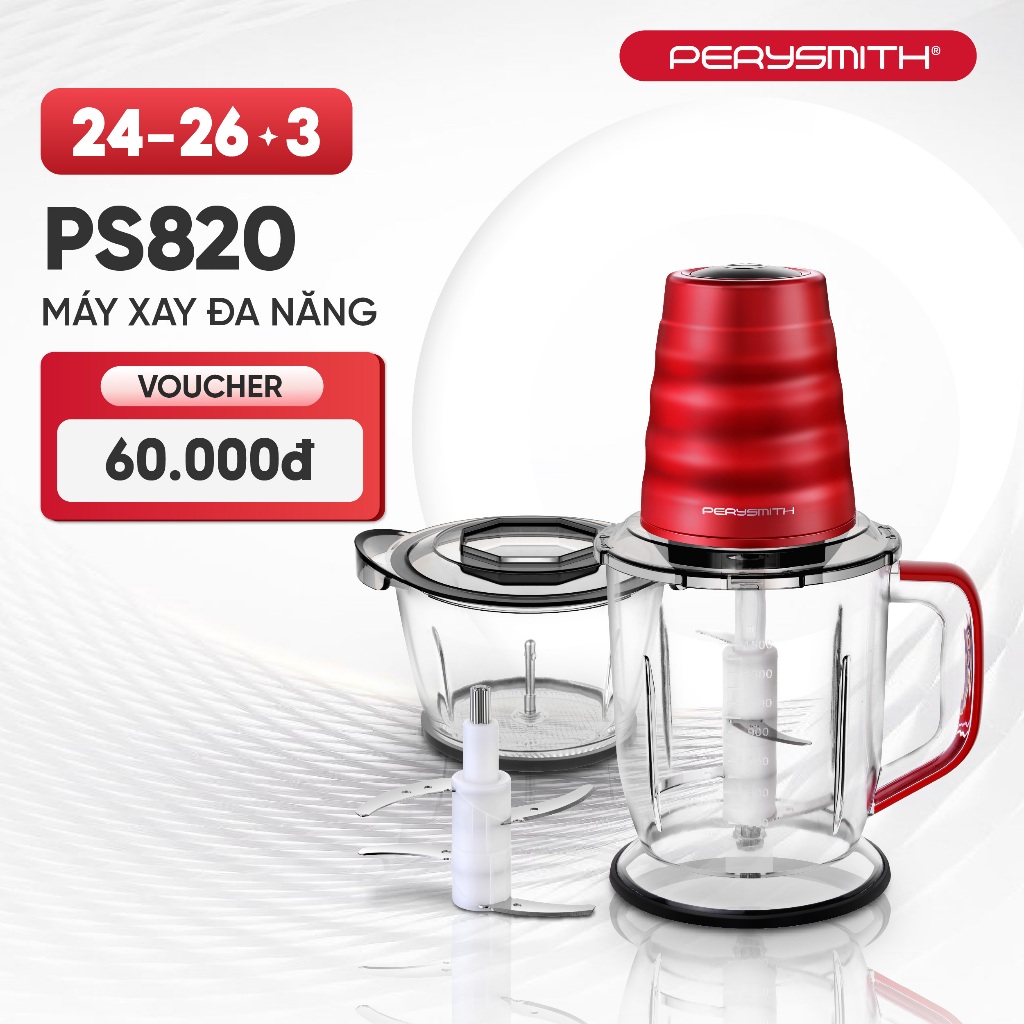 Máy Xay Thịt Đa Năng PerySmith PS820 Xay Thịt Cá Làm Sinh Tố Nước Ép ...