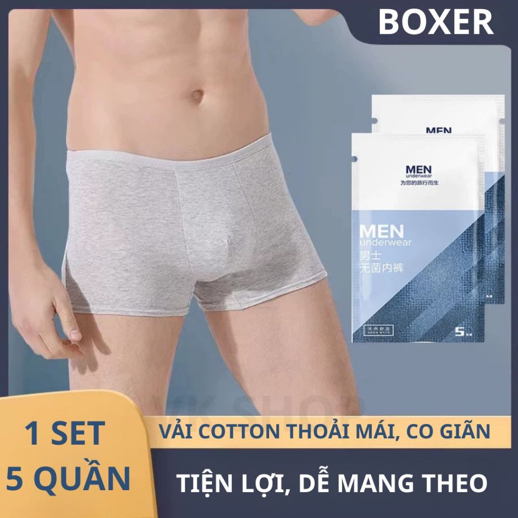 Quần Lót Nam Dùng 1 Lần – Tiện Lợi Cho Du Lịch, Công Tác, Sạch Khuẩn, Gọn Nhẹ, Không Cần Giặt