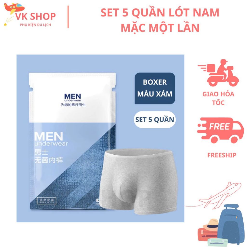 Quần Lót Nam Dùng 1 Lần – Tiện Lợi Cho Du Lịch, Công Tác, Sạch Khuẩn, Gọn Nhẹ, Không Cần Giặt