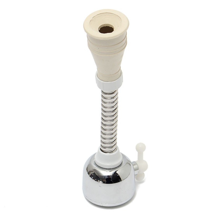 Đầu vòi rửa bát tăng áp có 2 chế độ nước xoay 360 độ chống bắn nước, đầu nối cao su