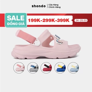 Giày Sandal Bé Trai Bé Gái FX Chất Nhựa Đúc Cao Cấp Chống Trơn Trượt, Không Thấm Nước Shondo Nhiều Màu