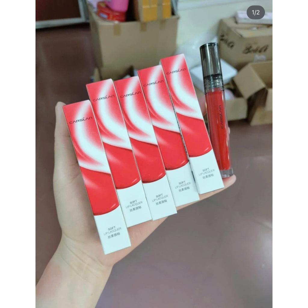 Son kem CARSLAN mềm mịn môi lâu trôi Lip Lacquer mịn lỳ tự nhiên | NHÍM HOUSE