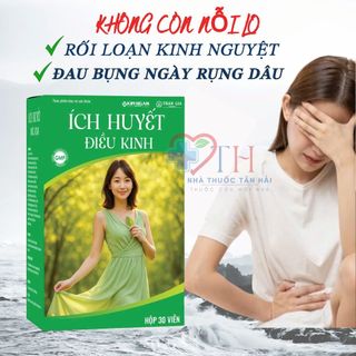 Viên uống Ích Huyết Điều Kinh, ngừa - bổ khí huyết, hỗ trợ điều hoà kinh nguyệt, hộp 30 viên