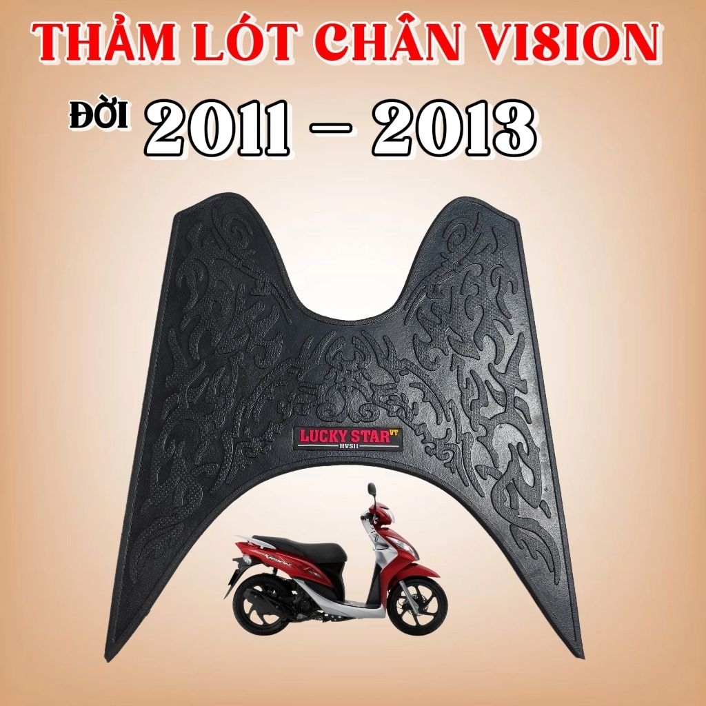 Vision 11, Thảm Lót Sàn Vision 2011 2012 2013 – Cao Su/TPE Chống Bẩn, Không Trượt, Lắp Vừa Khít