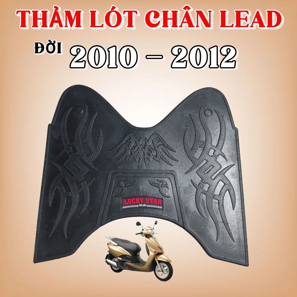 Lead 10 , Thảm Lót Chân Xe Lead 2010-2012 Cao Cấp – Lót Sàn Honda Lead Chống Trượt, Chống Nước, Form Chuẩn Zin
