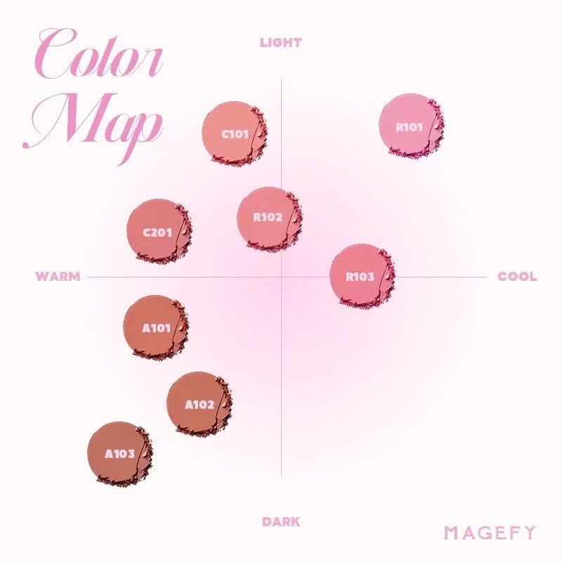 Phấn Má Hồng Đơn Sắc MAGEFY Tự Nhiên Lâu Trôi | NHÍM HOUSE