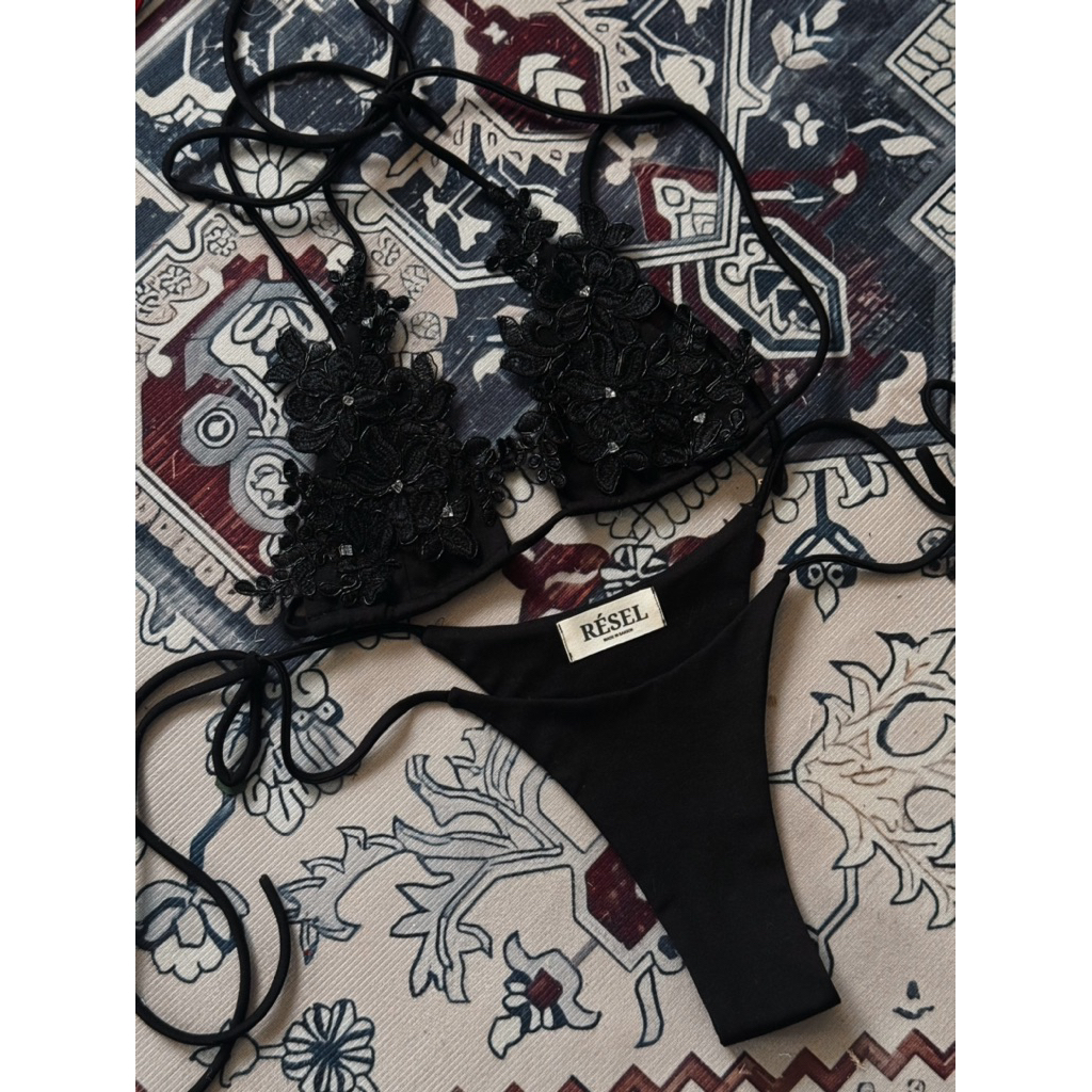 Black Crystal bikini | Resel.stu | Ko kèm mút