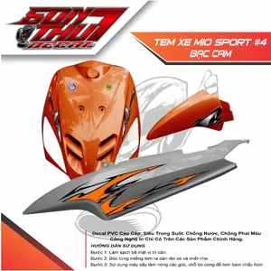Tem xe Mio Sport #4 (CHẤT LƯỢNG CAO - SẮC NÉT - KHÔNG PHAI MÀU)