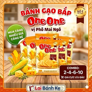 Combo 2-4-6-10 Bịt Bánh Gạo Bắp One One, Trọng lượng 118g
