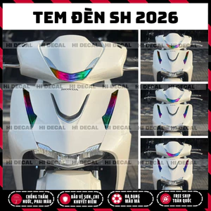 Tem dán đèn SH 2026 demi + xi nhan, decal sh dán bảo vệ đổi màu trang trí, bảo vệ chống xước