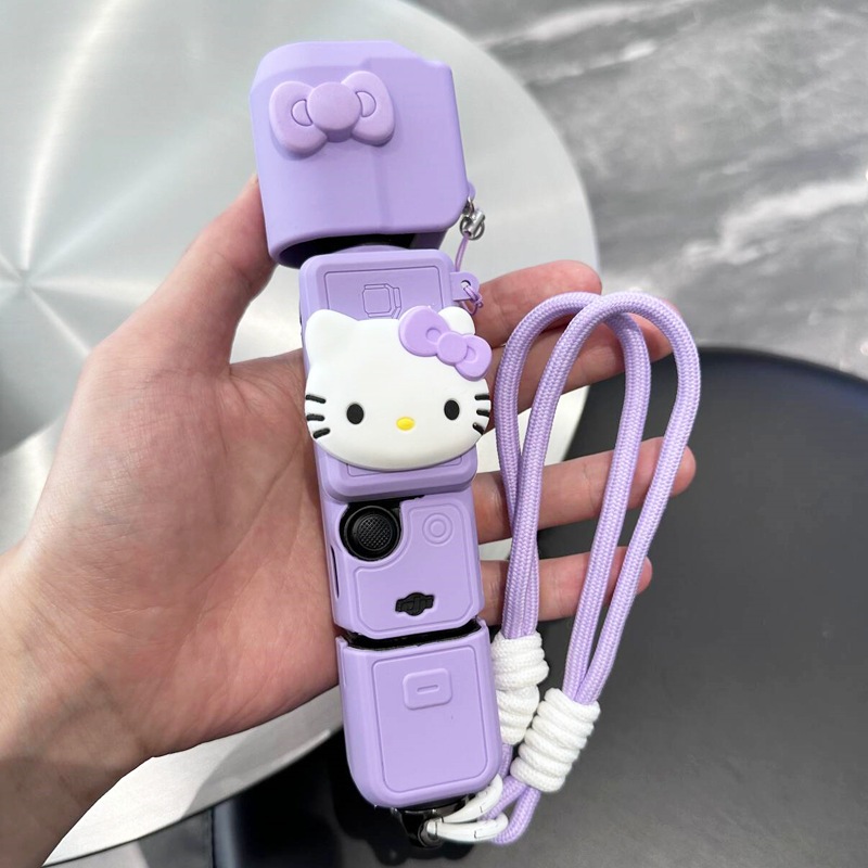 [SẴN] Ốp Silicon Kitty Cho DJI Osmo Pocket 3 Tay Cầm Máy Ảnh Gimbal Cầm Tay Vỏ Chống Trầy Xước Vỏ Bảo Vệ Mềm
