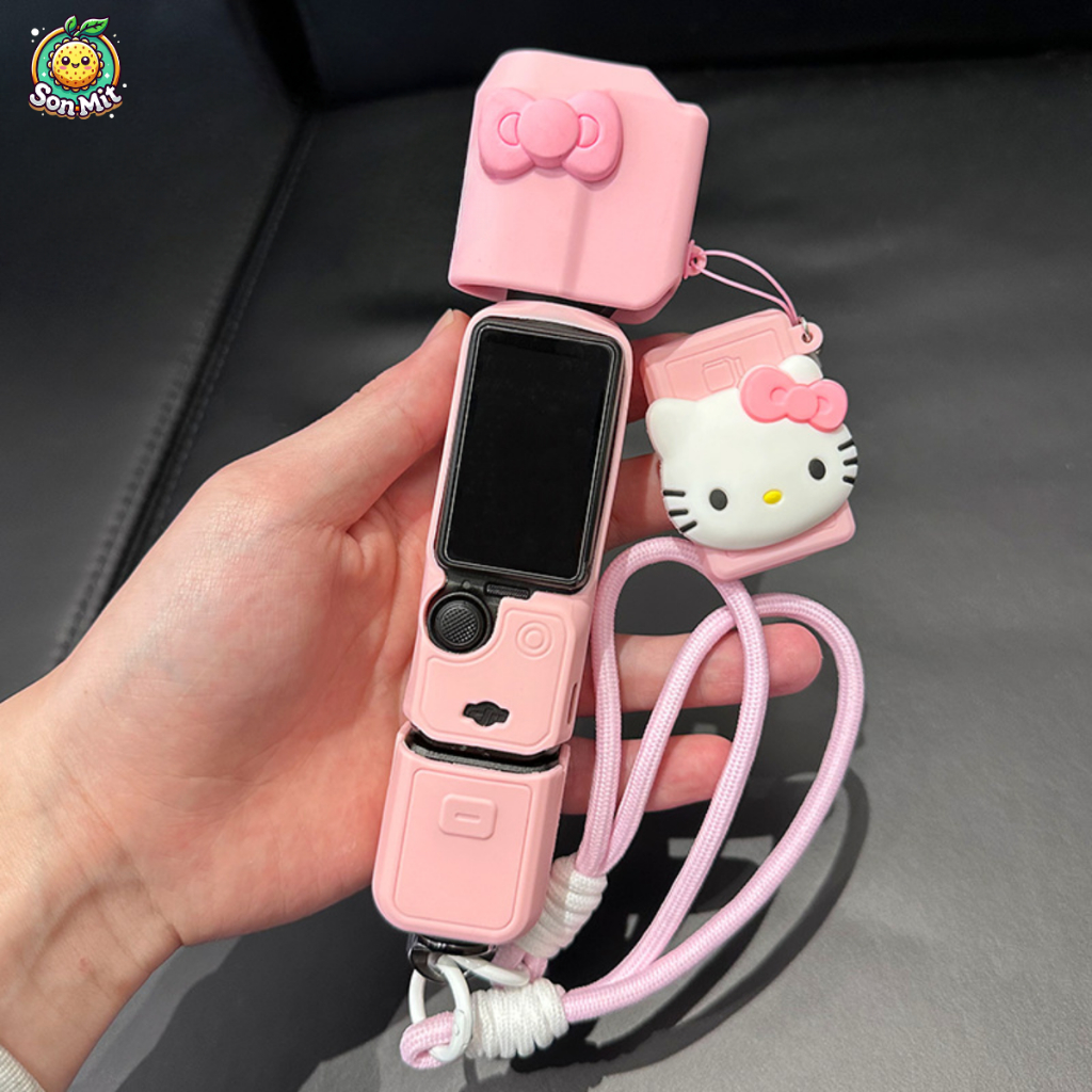 [SẴN] Ốp Silicon Kitty Cho DJI Osmo Pocket 3 Tay Cầm Máy Ảnh Gimbal Cầm Tay Vỏ Chống Trầy Xước Vỏ Bảo Vệ Mềm
