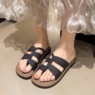 (TĂNG 1 SIZE) Dép lê đế cao 3cm, chất liệu CAO SU, thiết kế phong cách la mã thời thượng- 1527