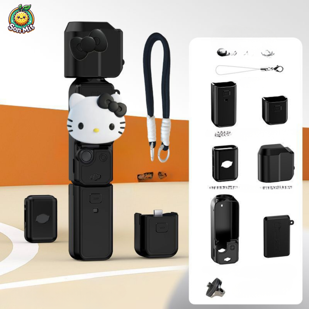 [SẴN] Ốp Silicon Kitty Cho DJI Osmo Pocket 3 Tay Cầm Máy Ảnh Gimbal Cầm Tay Vỏ Chống Trầy Xước Vỏ Bảo Vệ Mềm