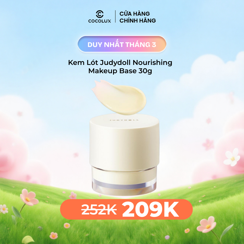 Kem Lót Judydoll Nourishing Makeup Base 30g Dưỡng Ẩm Kiềm Dầu Cocolux
