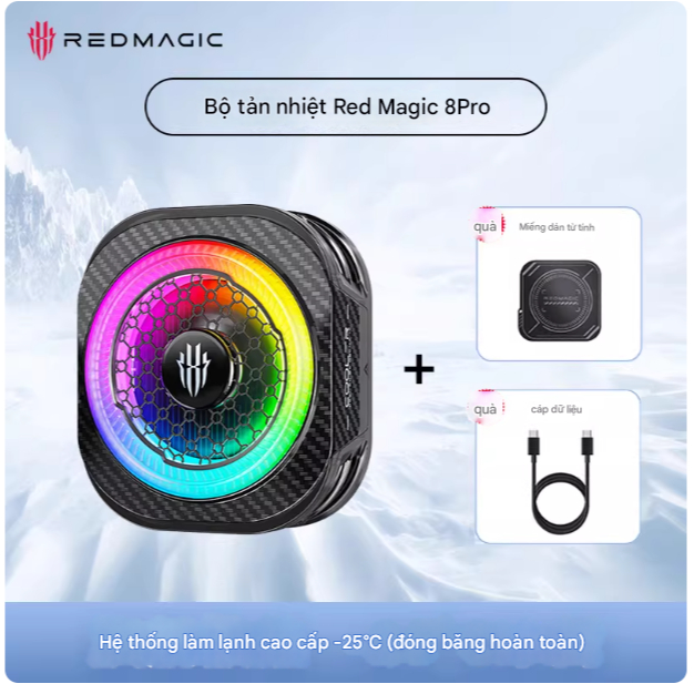 Quạt tản nhiệt sò lạnh Redmagic Cooler 8 pro từ tính - Quạt tản nhiệt điện thoại cao cấp chính hãng NEW 2026 | BigBuy360 - bigbuy360.vn