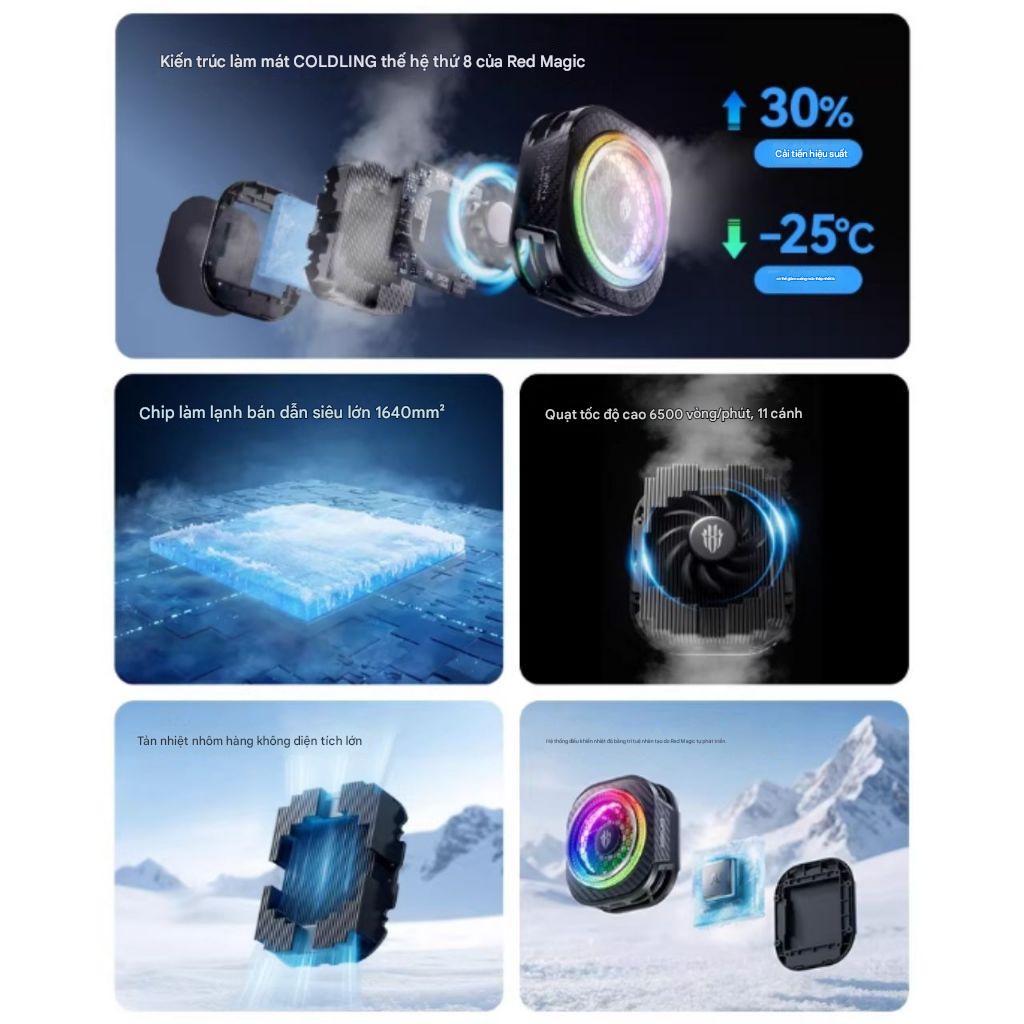 Quạt tản nhiệt sò lạnh Redmagic Cooler 8 pro từ tính - Quạt tản nhiệt điện thoại cao cấp chính hãng NEW 2026 | BigBuy360 - bigbuy360.vn