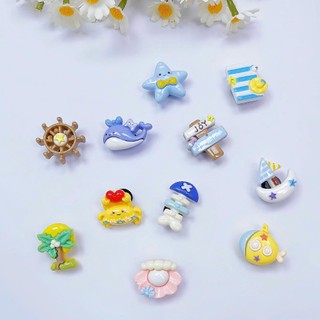 Set Charm Biển Mùa Hè Cute – Charm Cá Voi, Sao Biển, Cây Dừa, Thuyền Trang Trí Dép Xinh Xắn HotTrend Siêu Dễ Thương 2026