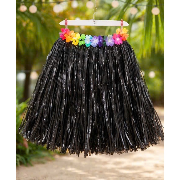 Váy Hawaii Tua Rua Màu Đen - Trang Phục Biểu Diễn , Chụp Ảnh , Đi Biển