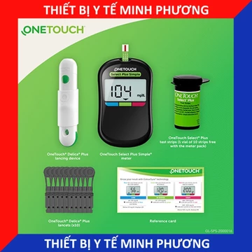 [CHÍNH HÃNG] Kim lấy máu và que thử máy đo đường huyết ONETOUCH Select Plus Simple